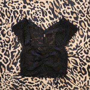 Black Lace Free People Top